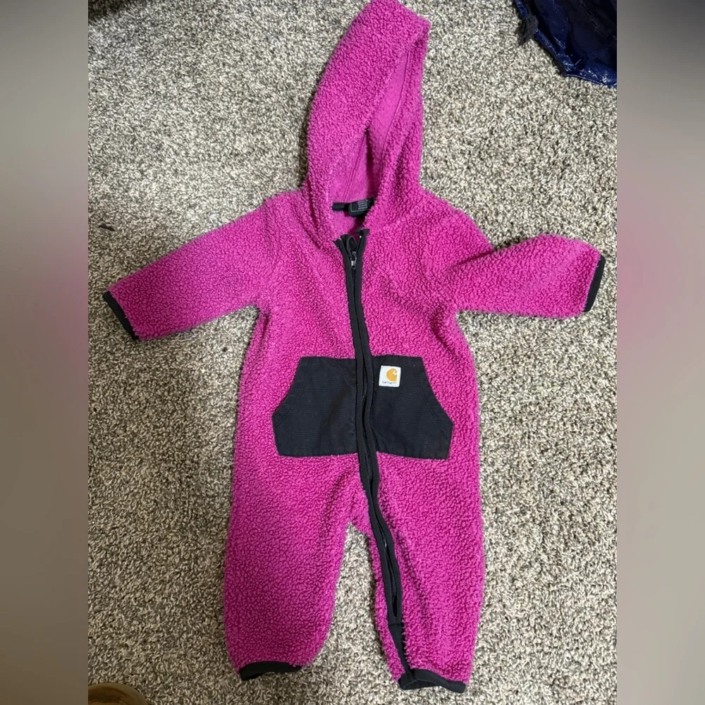 Carhartt Magenta and Black Kids One Piece - Picture 1 of 3
